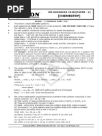 JEE Advanced 2018 Paper - 1 Question With Solution - Chemistry