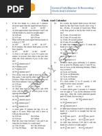 Calendar Reasoning Questions & Answers | PDF
