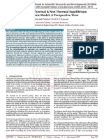 Analysis of Thermal and Non Thermal Equilibrium Cryogenic Model A Perspective View