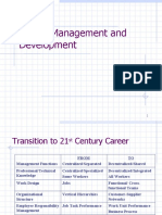Career Management and Development