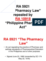 Pharmaceutical Jurisprudence and Relevant Administrative Order - HANDOUT
