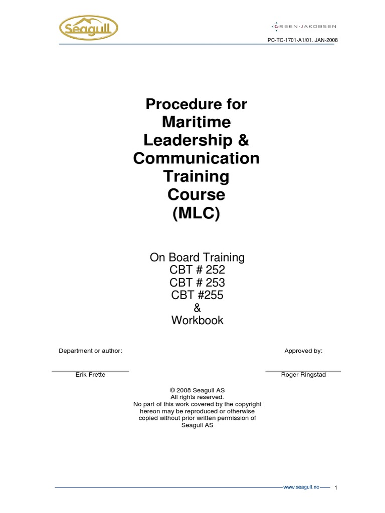 Maritime Leadership and Communication - MLC PDF | PDF | Educational ...