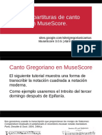 Canto Gregoriano en MuseScore