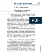 Bonos y Obligaciones del Estado en el mes de septiembre de 2020