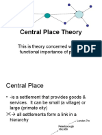 Central Place Theory: This Is Theory Concerned With The Functional Importance of Places