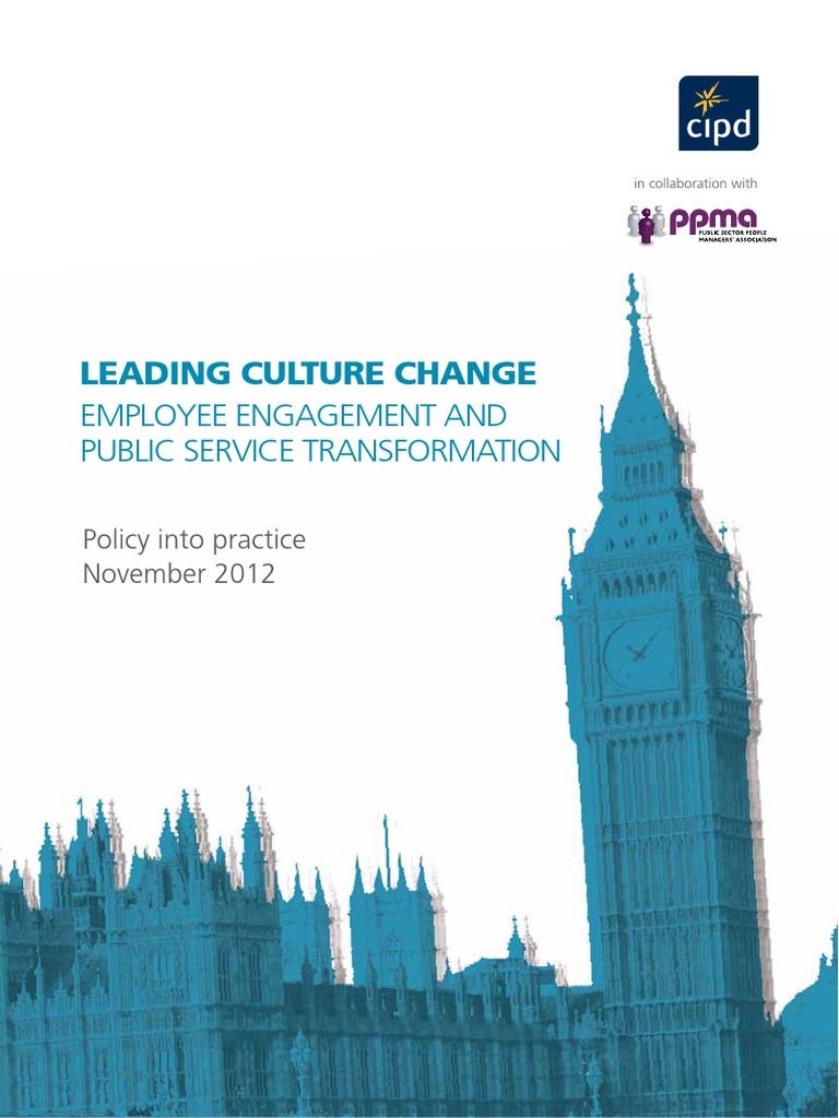 Leading Culture Change Employee Engagement - Cipd PDF | PDF ...