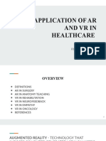 Application of Ar and VR in Healthcare