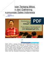 13 Pelajaran Tentang Mitos Penjualan dari Gathering Komunitas Sales Indonesia