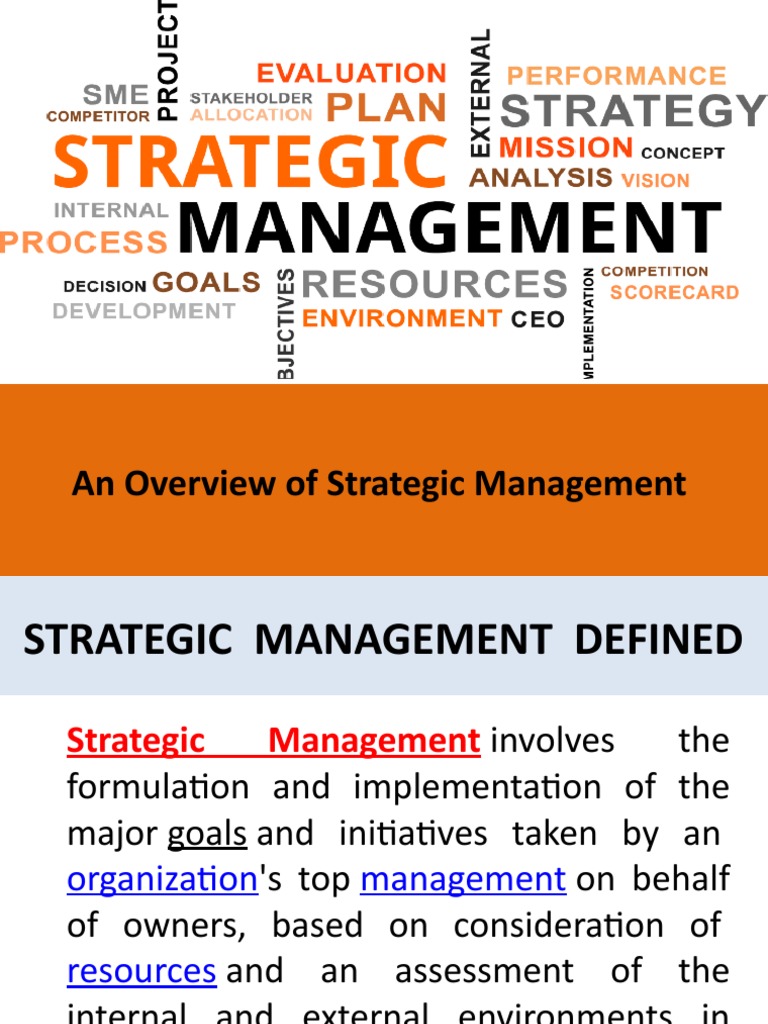 Overview of Strategic Management Concepts | PDF | Strategic Management ...