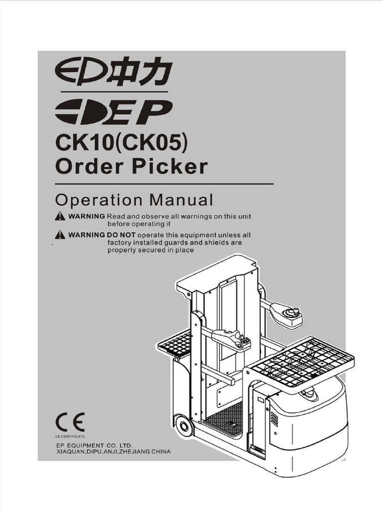 JX1 Operation Manual | PDF | Truck | Elevator