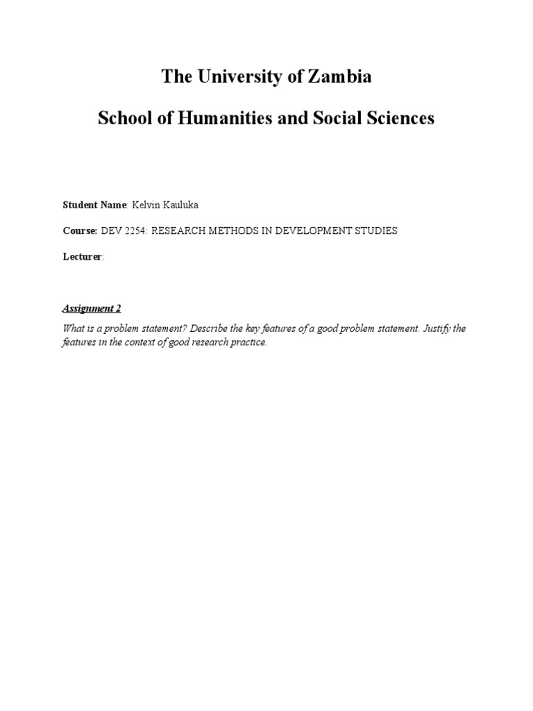 Assignment 2 Problem Statement | PDF | Psychological Concepts ...