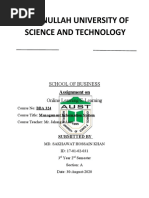 Ahsanullah University of Science and Technology: School of Business Online Learning/E-Learning