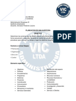 PLANEACION DE UNA AUDITORIA 9 Semestre