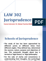 LAW 302 Jurisprudence: Course Instructor: Dr. Nabaat Tasnima Mahbub