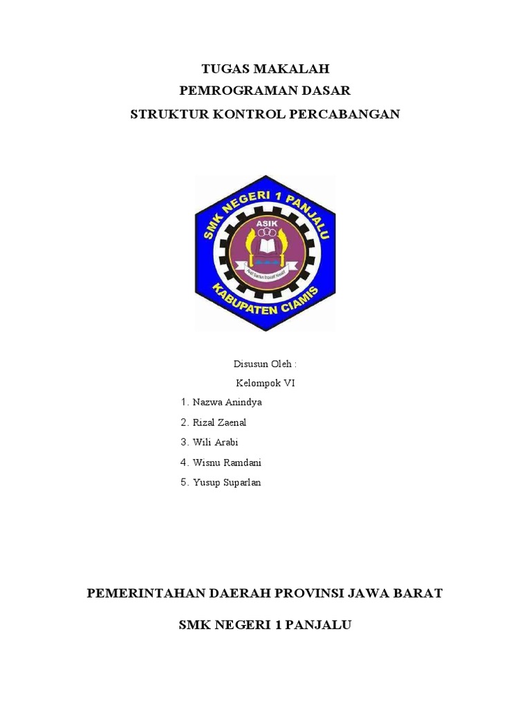 Definisi Struktur Kontrol Percabangan | PDF
