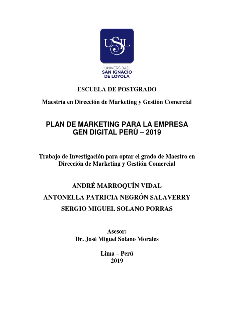 Plan de Marketing para La Empresa PDF | PDF | Pequeñas y medianas ...