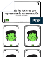 Tarjetas Emparejar Emociones Halloween PDF