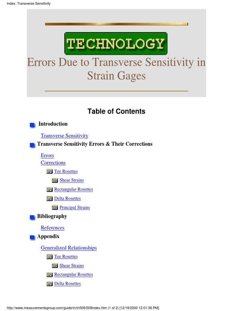 Transverse Sensitivity PDF StressStrain Analysis Stress (Mechanics)