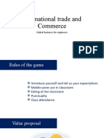 International Trade and Commerce