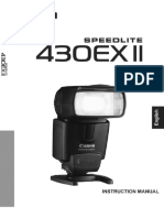 Canon Speedlite 430EX II Instruction Manual - English