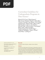 Curriculum Guidelines For Undergraduate Programs in Data Science