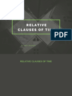 Relative Clauses of Time - English