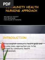 Community Health Nursing Approach: Mrs - Neethu Vincent Asst Professor KVM College of Nursing