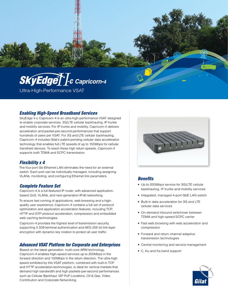 SkyEdge II-c Capricorn-4 | PDF | Network Switch | Internet Protocols