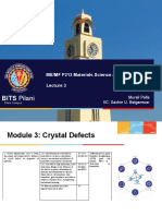 BITS Pilani: ME/MF F213 Materials Science and Engineering