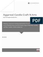 Candle Manufacturer Aggarwal Crafts Website Summary