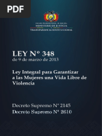 LEY 348 para Garantizar Una Vida Libre de Violencia Ultimo PDF