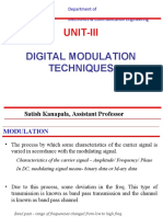 Unit-Iii: Digital Modulation Techniques