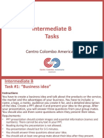 Intermediate B Tasks: Centro Colombo Americano