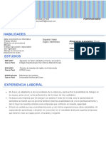 33 Curriculum Vitae Curioso Azul