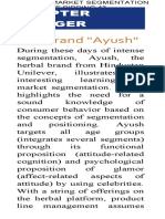 The Brand "Ayush"