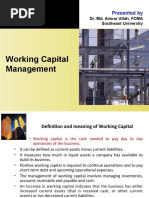 Working Capital Management: Presented by