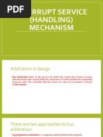 Interrupt Service (Handling) Mechanism