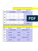 Department of Management Studies: TIME TABLE (Semester I, 2020-2021) MBA Full Time (1st Year-Section A) ONLINE