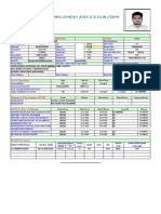 Seaman Employment Application Form: Personal Particulars