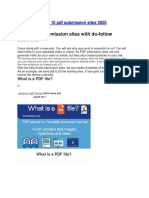 Top 10 PDF Submission Sites 2020 PDF