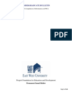 Ewuundergraduate Bulletin 14th Edition Doc Version PDF