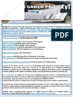 Fechas EXAMEN SABER PRO TYT 2020 B PDF