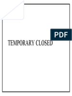 Temporary Closed