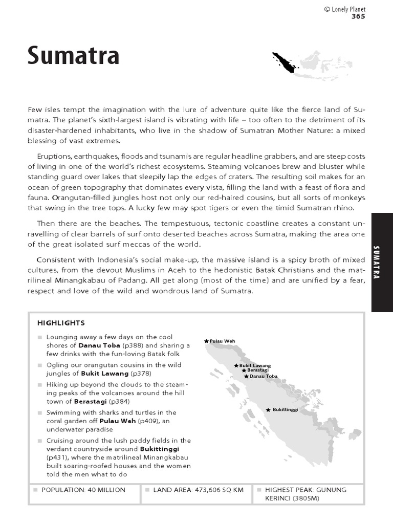 06 Indonesia-9-Sumatra (Chapter) PDF Transport Nature