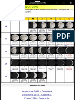 Calendario Lunar Mes Abril 2020 (Colombia) PDF