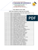 FYJC Result May 2020 PDF
