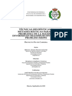 Tecnicas Heuristicas y Metaheuristicas para El Problema de La Maxima Diversidad (Maximum Diversity Problem (MDP) ) PDF
