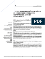 Efectos Del Ejercicio Físico Acuático en Personas Con Problemas Respiratorios. Revisión Bibliográfica