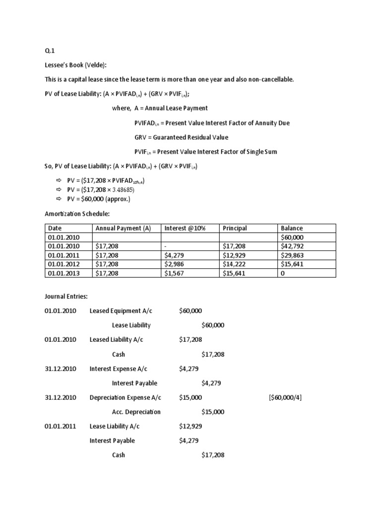 Revised IFRS 16 Lease Math 1, 2 | PDF | Present Value | Depreciation