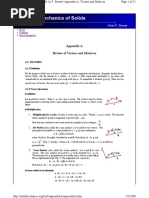 Review of Vectors and Matrices